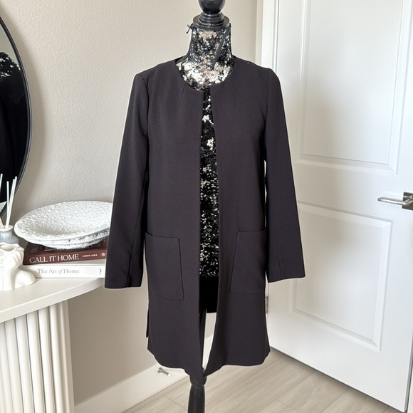 H&M Black Women's Blazer Coat - Picture 1 of 8